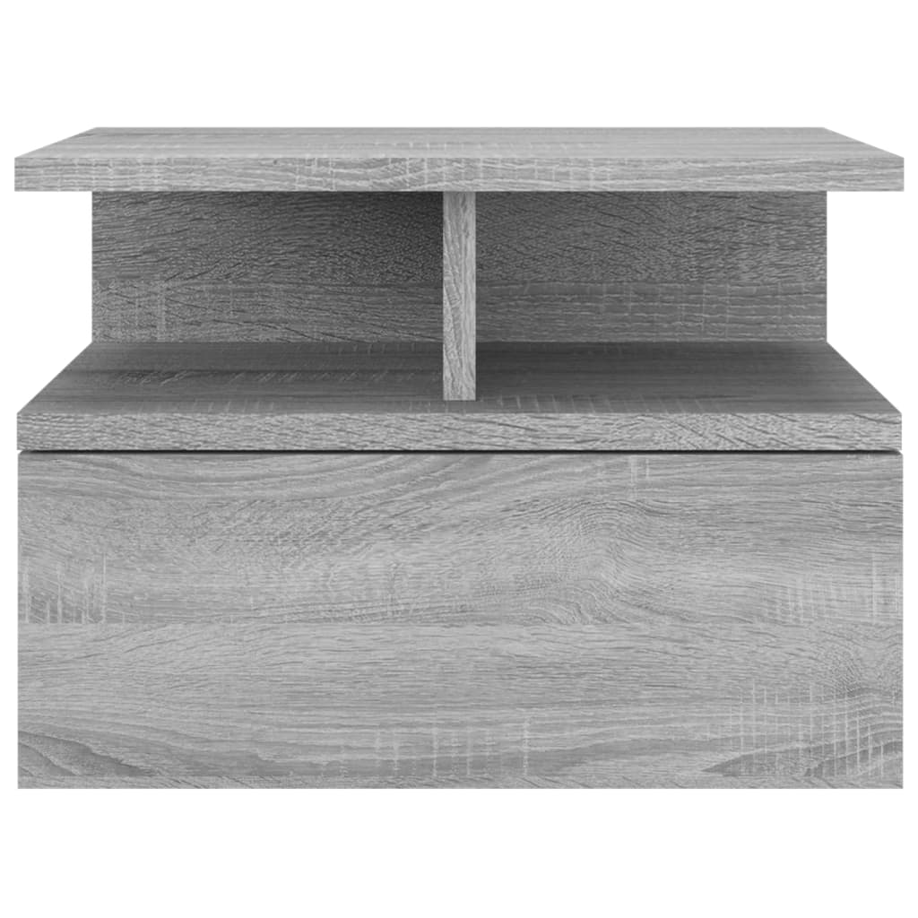 Tables de chevet flottantes 2 pcs Sonoma gris 40x31x27 cm - XIOS