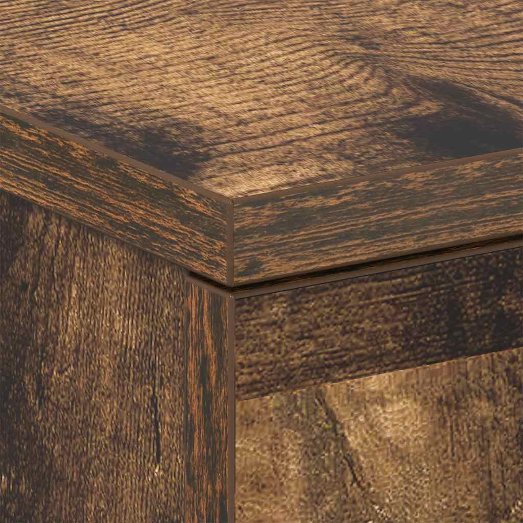 Table de chevet Chêne fumé 38x35x56 cm Bois d'ingénierie - XIOS