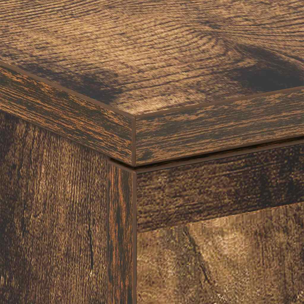 Tables de chevet 2 pcs Chêne fumé 38x35x56 cm Bois d'ingénierie - XIOS