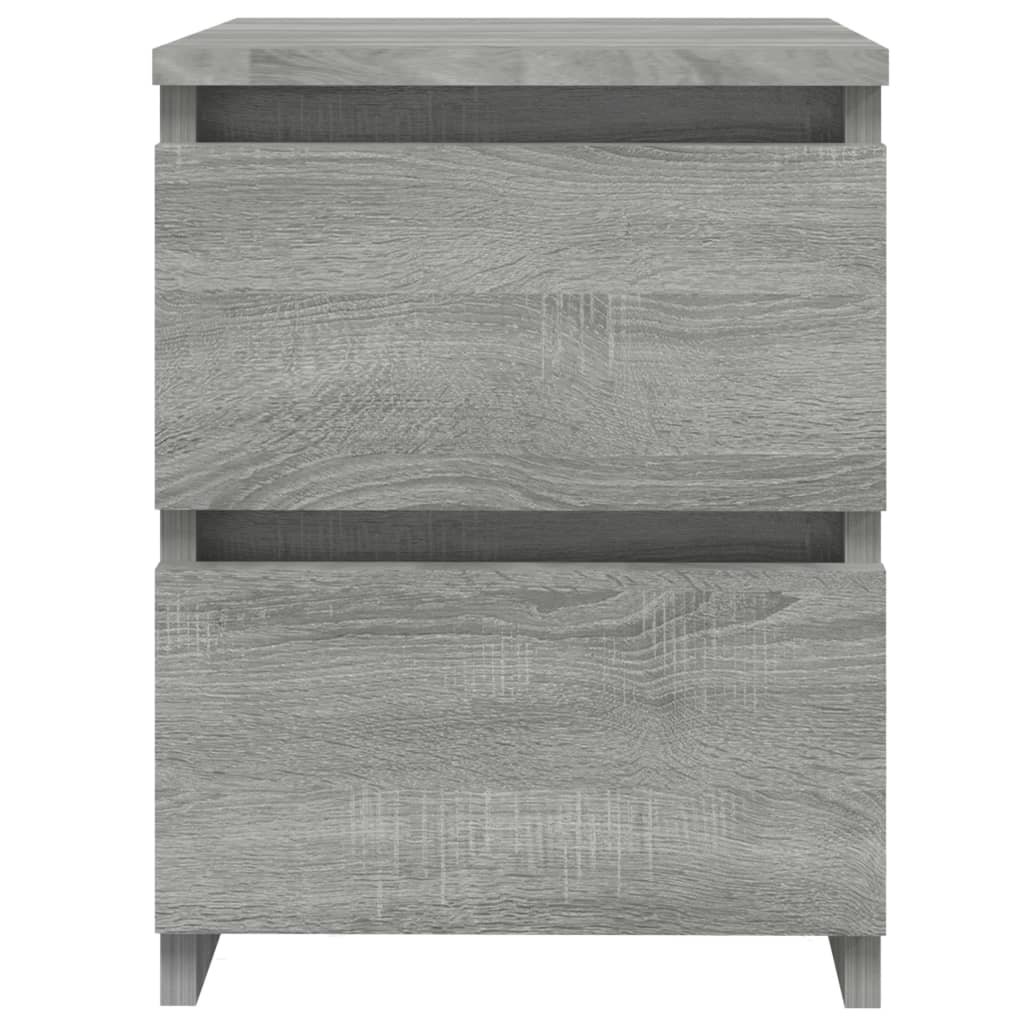 Tables de chevet 2 pcs Gris Sonoma 30x30x40 cm Bois d'ingénierie - XIOS