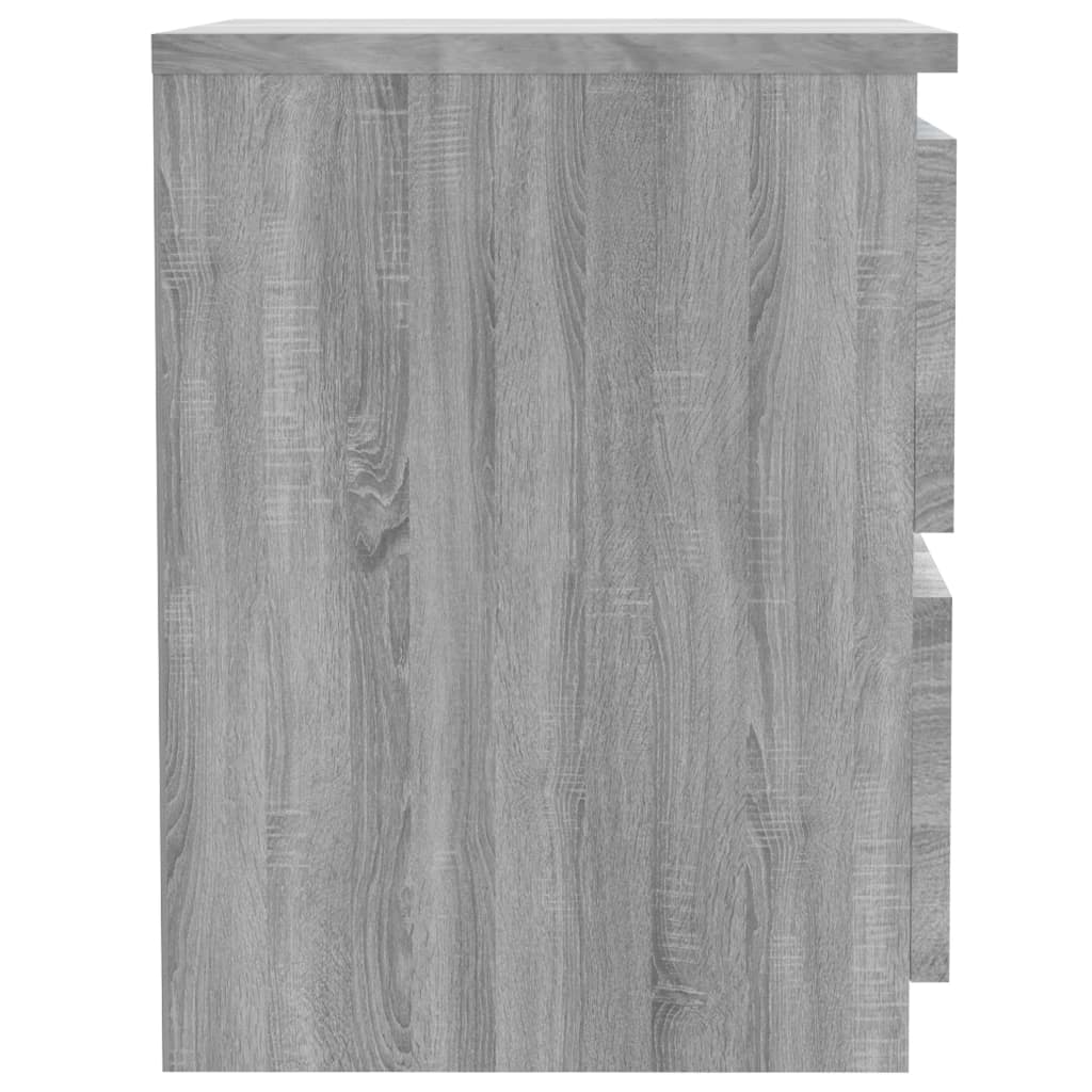 Tables de chevet 2 pcs Gris Sonoma 30x30x40 cm Bois d'ingénierie - XIOS