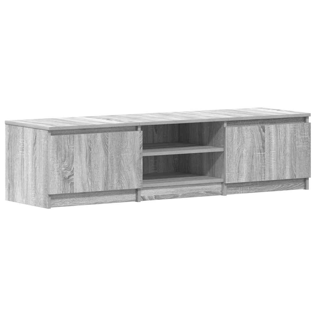 Meuble TV Sonoma gris 140x40x35,5 cm Bois d'ingénierie - XIOS