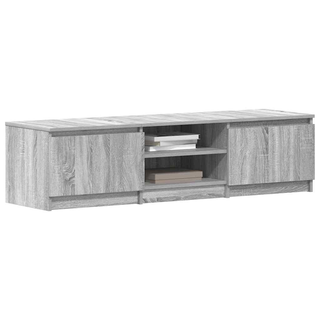 Meuble TV Sonoma gris 140x40x35,5 cm Bois d'ingénierie - XIOS