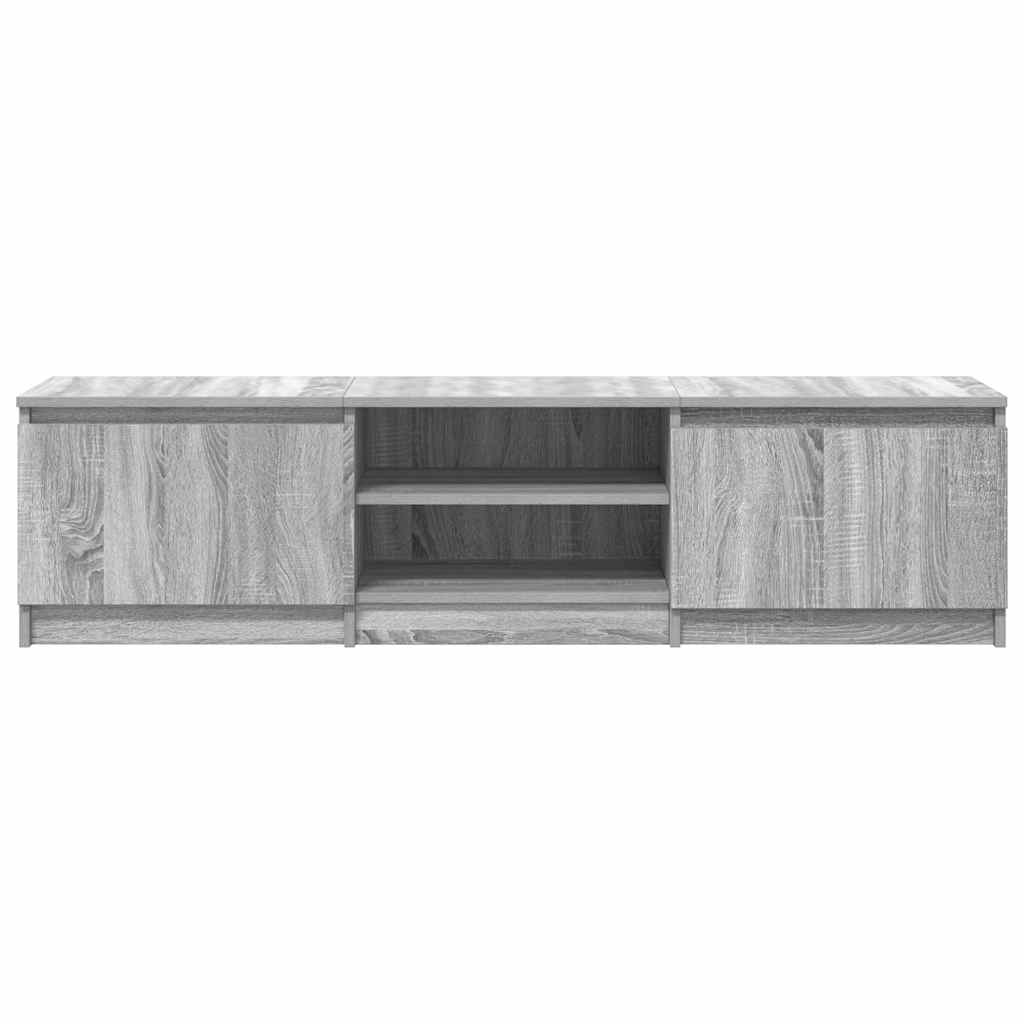 Meuble TV Sonoma gris 140x40x35,5 cm Bois d'ingénierie - XIOS