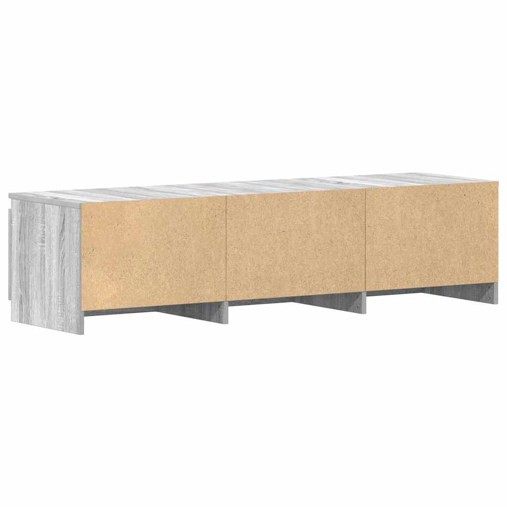 Meuble TV Sonoma gris 140x40x35,5 cm Bois d'ingénierie - XIOS