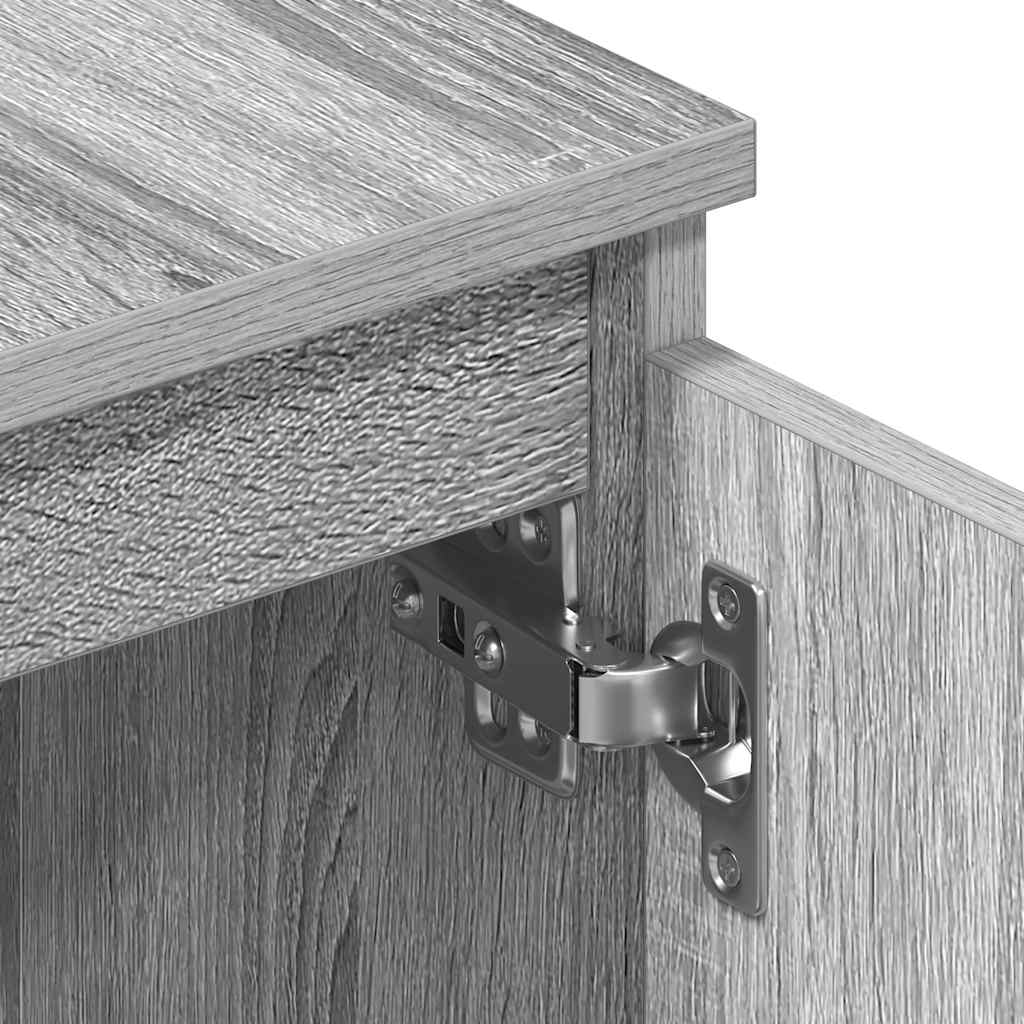 Meuble TV Sonoma gris 140x40x35,5 cm Bois d'ingénierie - XIOS