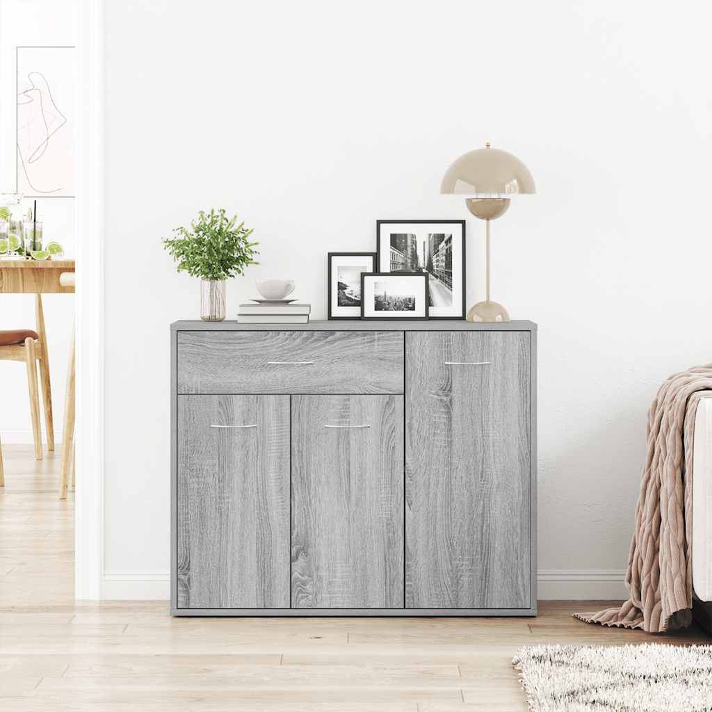 Buffet Sonoma gris 88x30x70 cm Bois d'ingénierie - XIOS