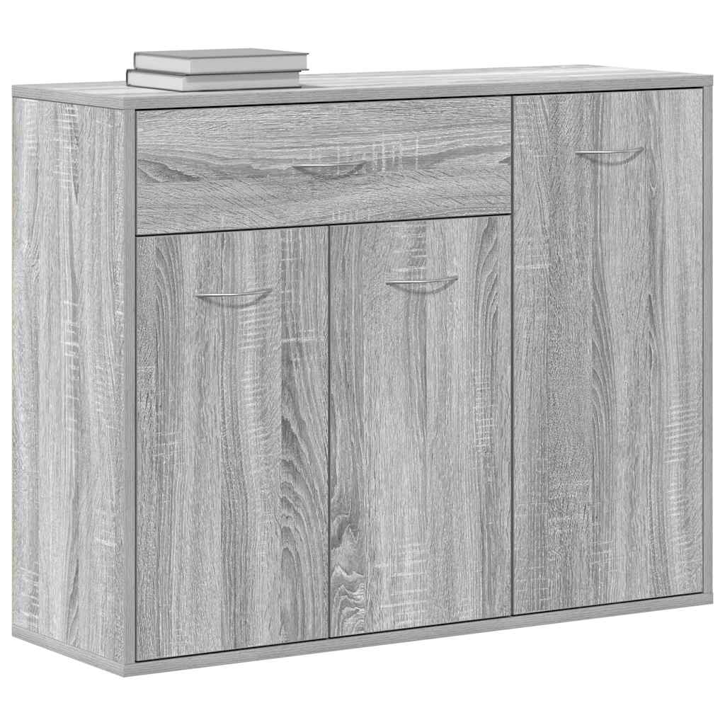 Buffet Sonoma gris 88x30x70 cm Bois d'ingénierie - XIOS