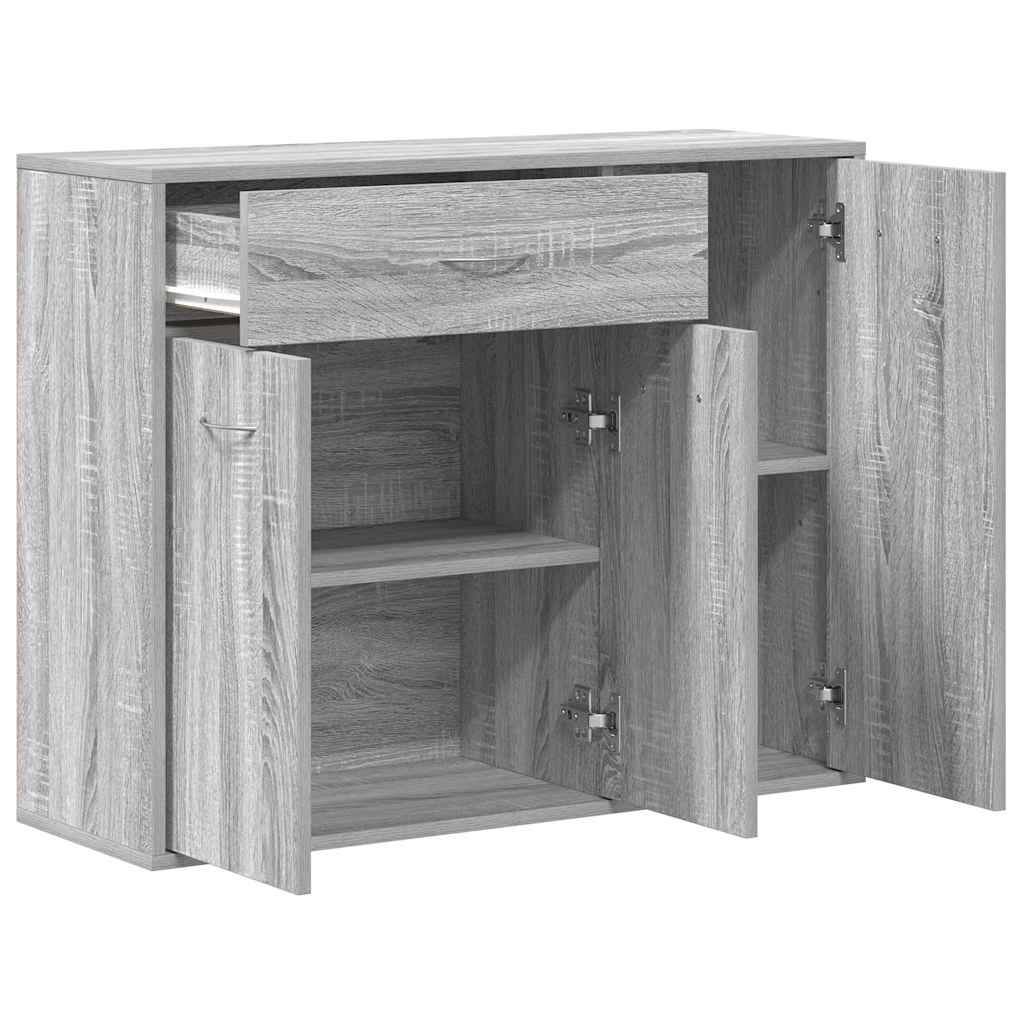 Buffet Sonoma gris 88x30x70 cm Bois d'ingénierie - XIOS