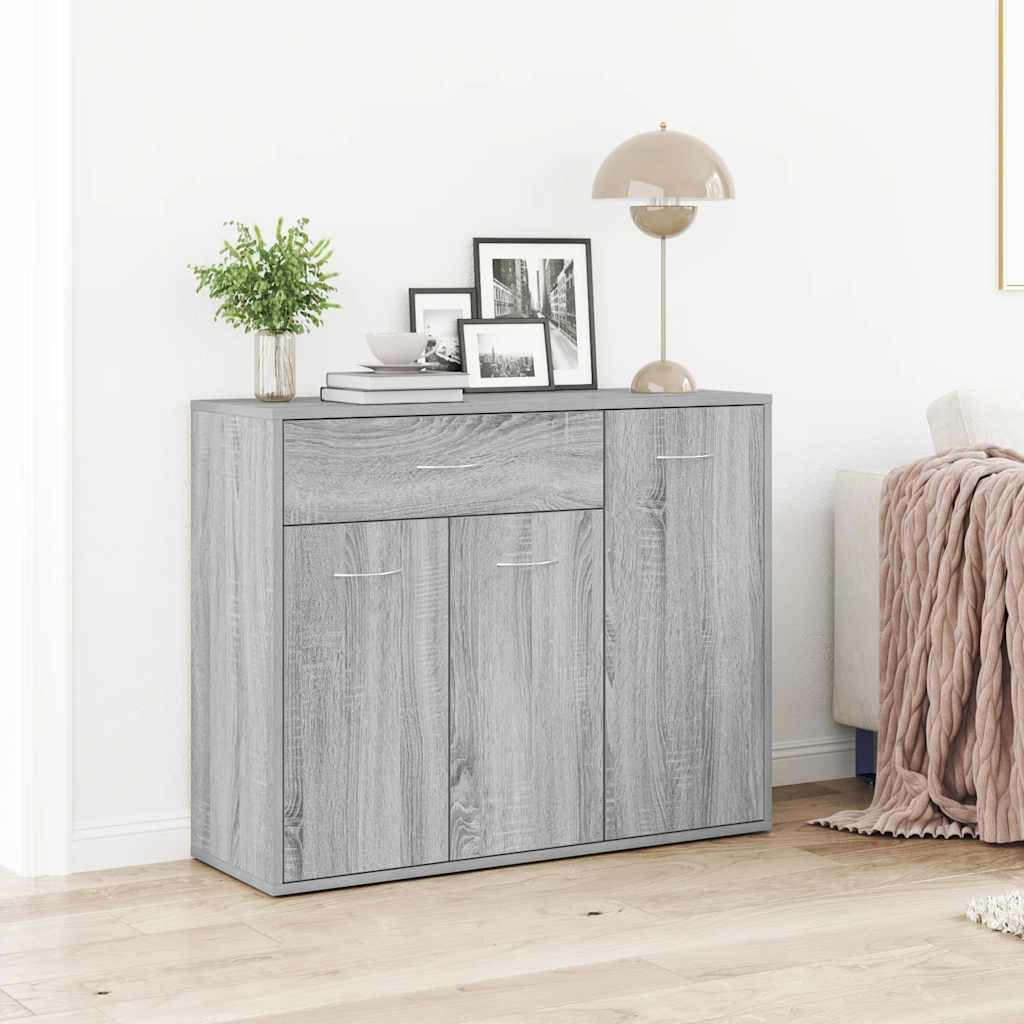 Buffet Sonoma gris 88x30x70 cm Bois d'ingénierie - XIOS