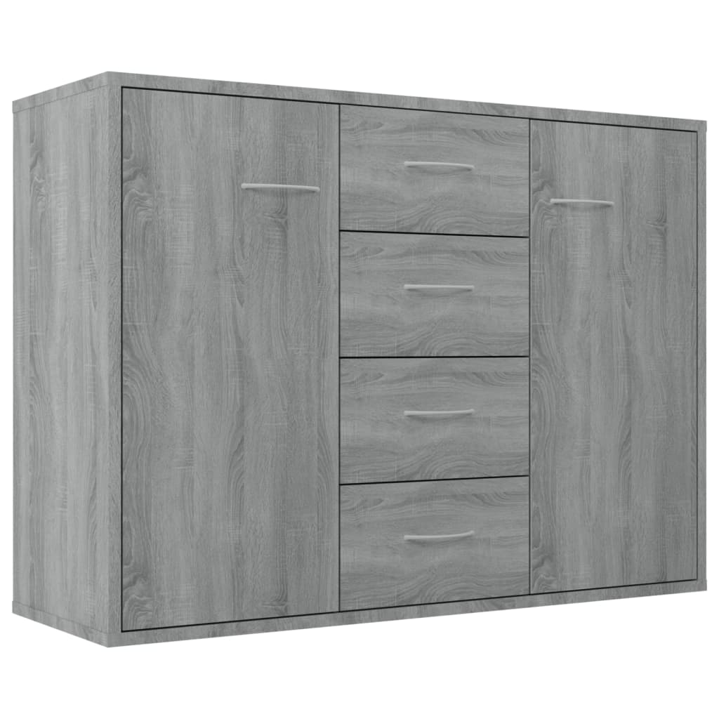 Buffet Sonoma gris 88x30x65 cm Bois d'ingénierie - XIOS