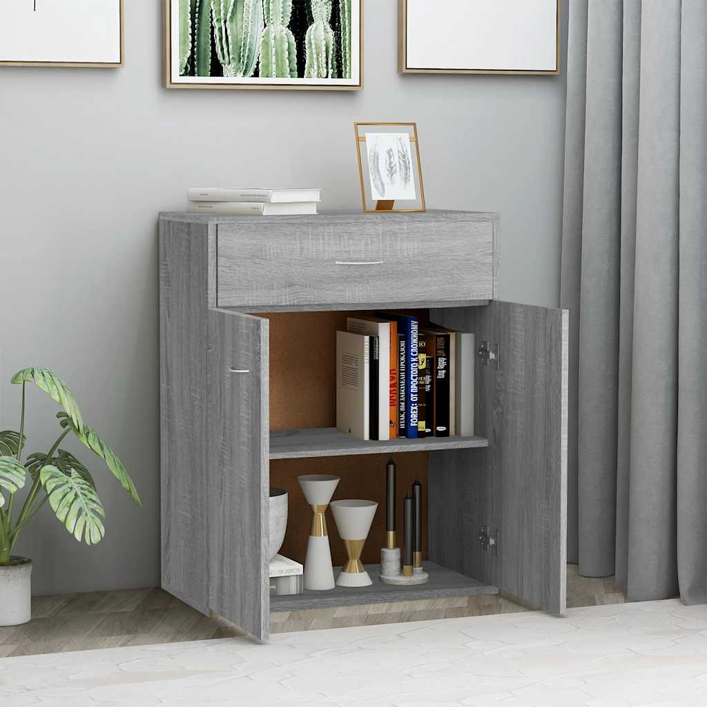 Buffet Sonoma gris 60x30x75 cm Bois d'ingénierie - XIOS