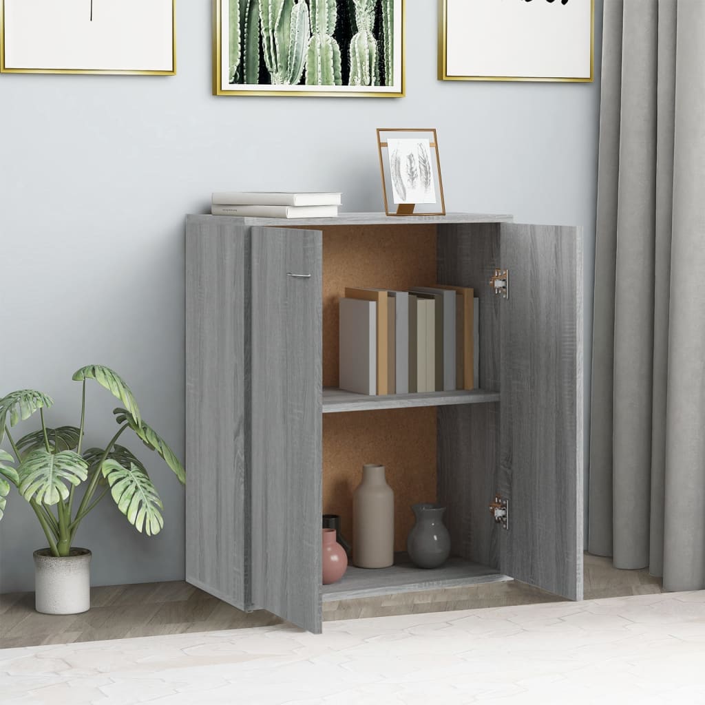 Buffet Sonoma gris 60x30x75 cm Bois d'ingénierie - XIOS