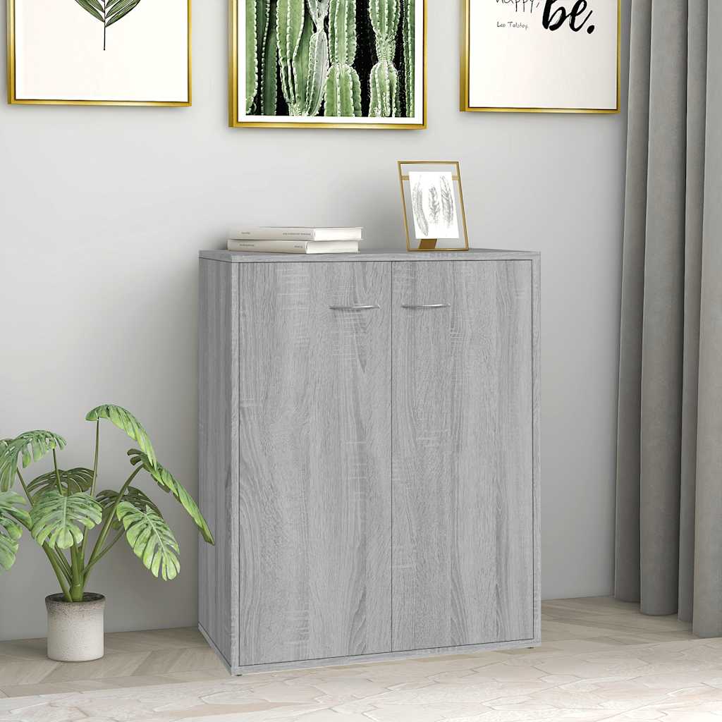 Buffet Sonoma gris 60x30x75 cm Bois d'ingénierie - XIOS