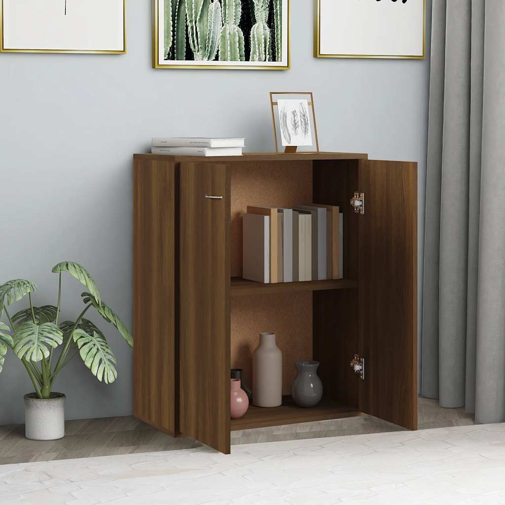 Buffet Chêne marron 60x30x75 cm Bois d'ingénierie - XIOS