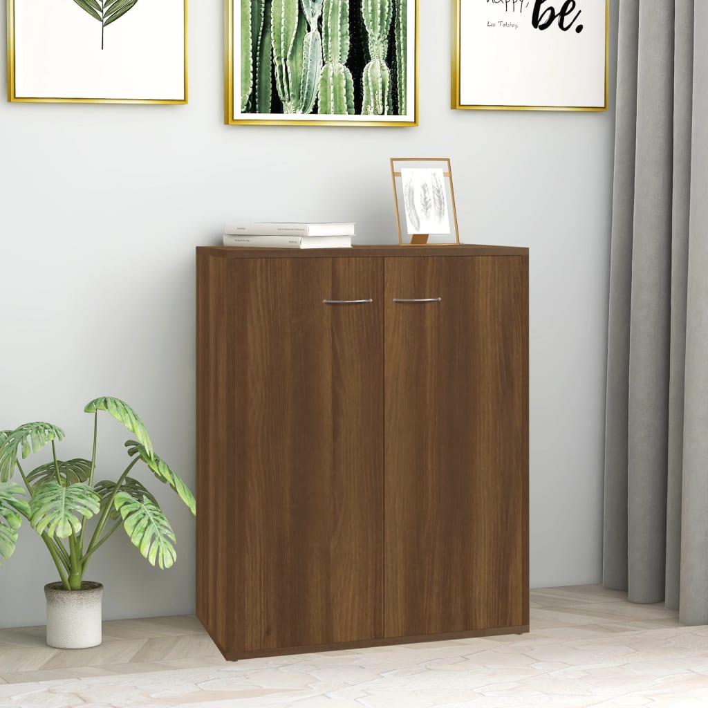 Buffet Chêne marron 60x30x75 cm Bois d'ingénierie - XIOS