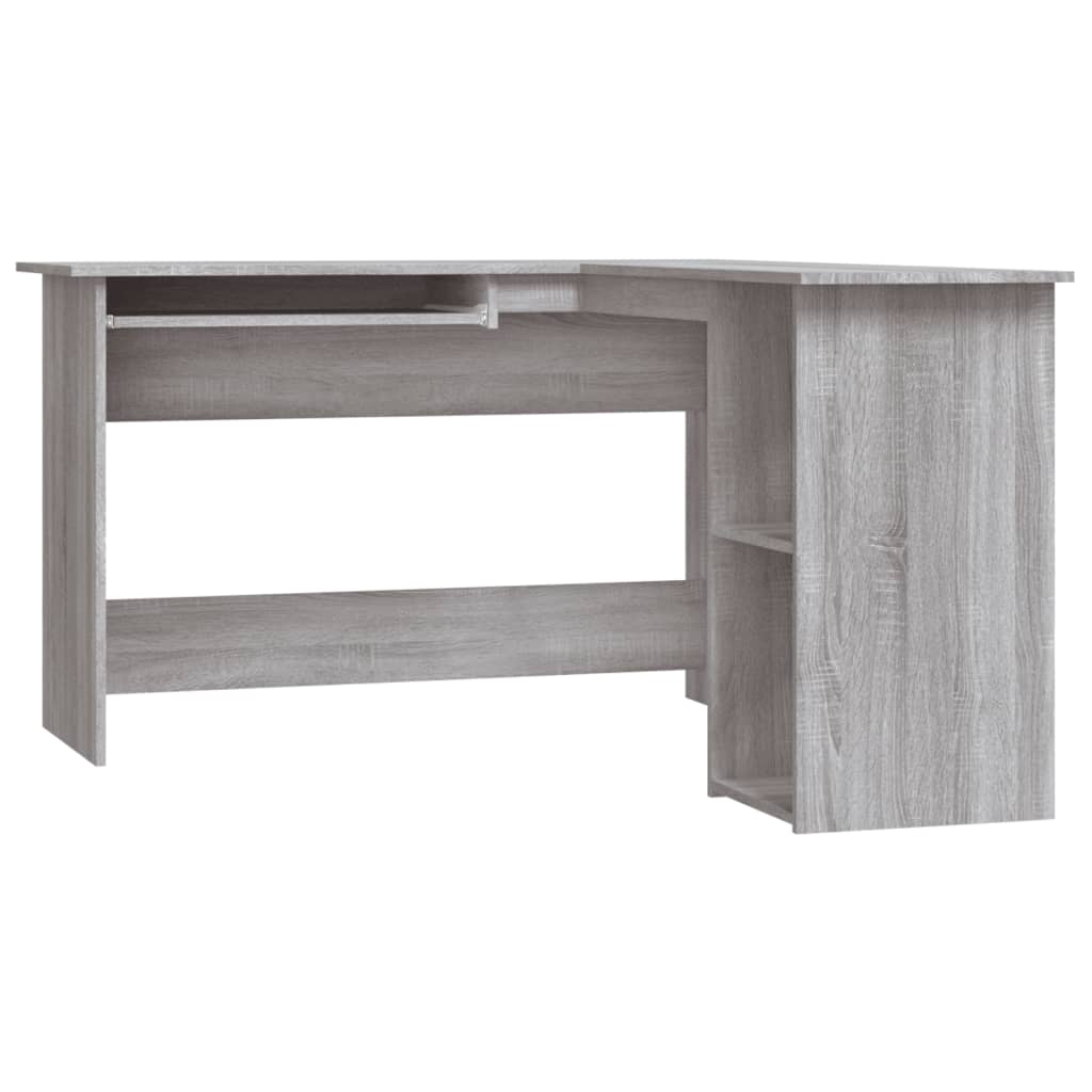 Bureau d'angle sonoma gris 120x140x75 cm bois d'ingénierie - XIOS