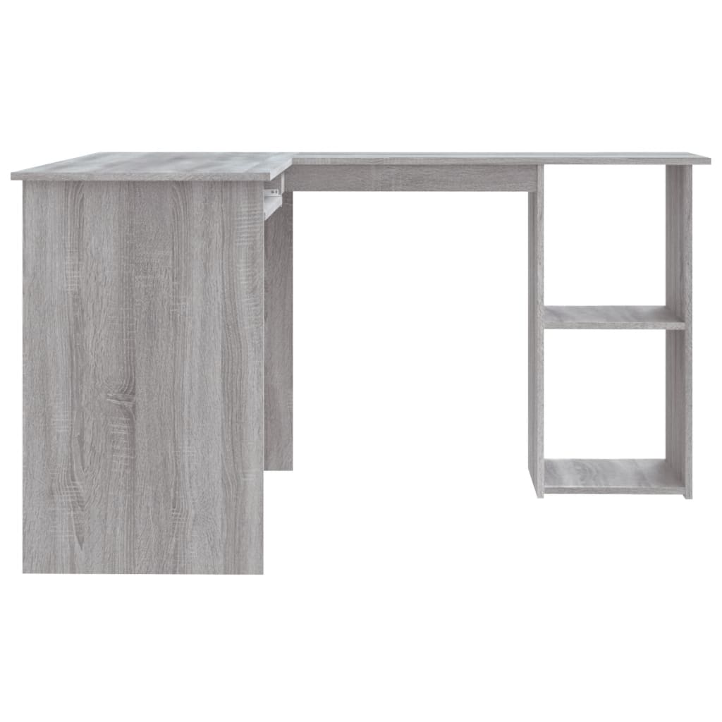 Bureau d'angle sonoma gris 120x140x75 cm bois d'ingénierie - XIOS