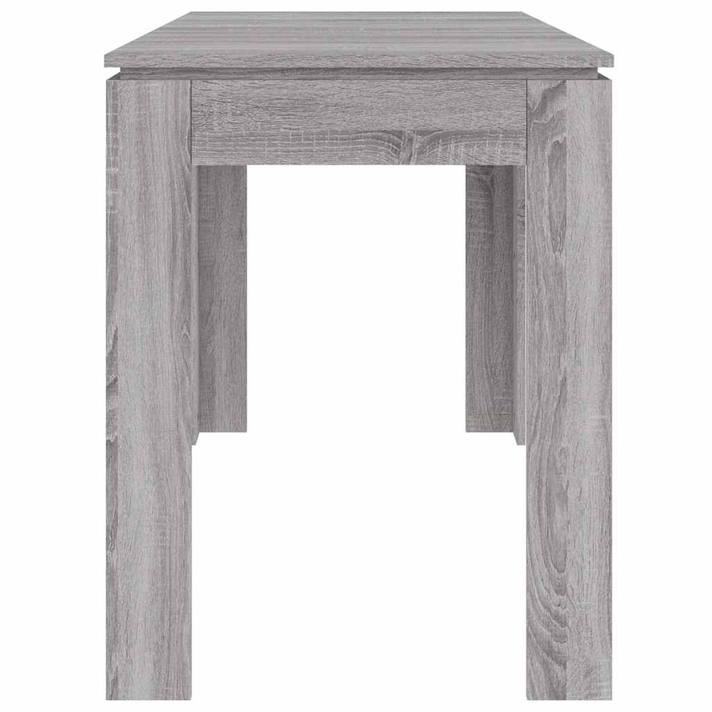 Table à dîner sonoma gris 120x60x76 cm bois d'ingénierie - XIOS