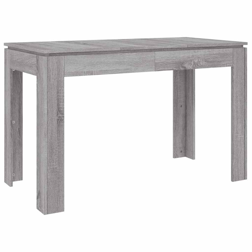 Table à dîner sonoma gris 120x60x76 cm bois d'ingénierie - XIOS