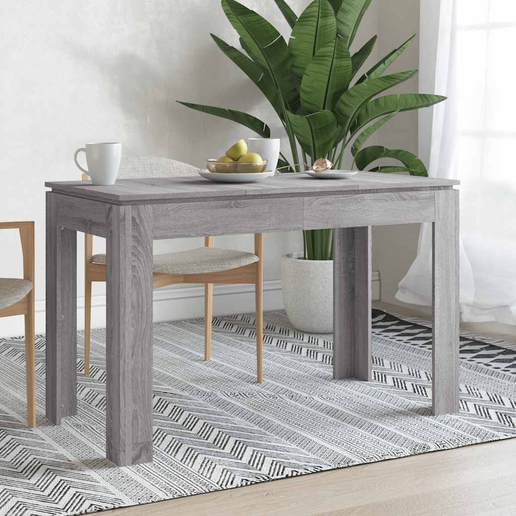 Table à dîner sonoma gris 120x60x76 cm bois d'ingénierie - XIOS