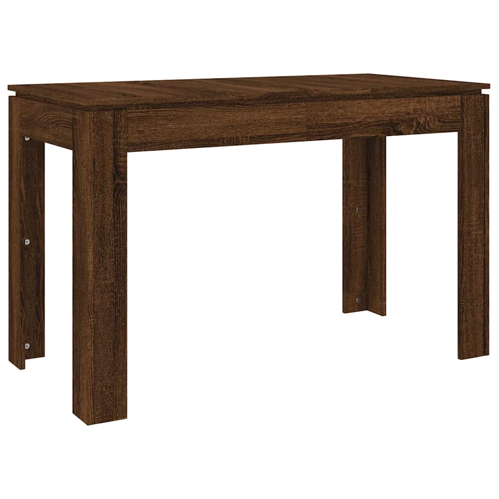 Table à dîner Chêne marron 120x60x76 cm bois d'ingénierie - XIOS