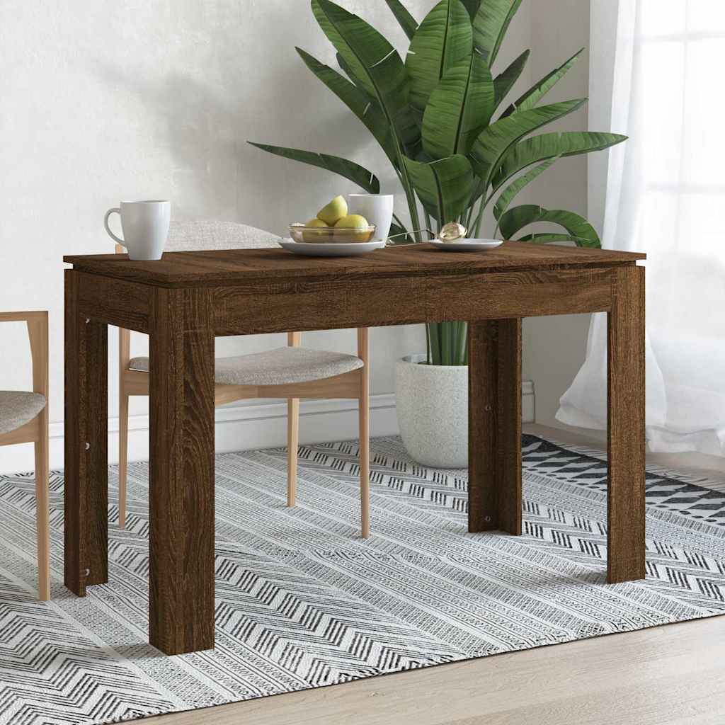 Table à dîner Chêne marron 120x60x76 cm bois d'ingénierie - XIOS