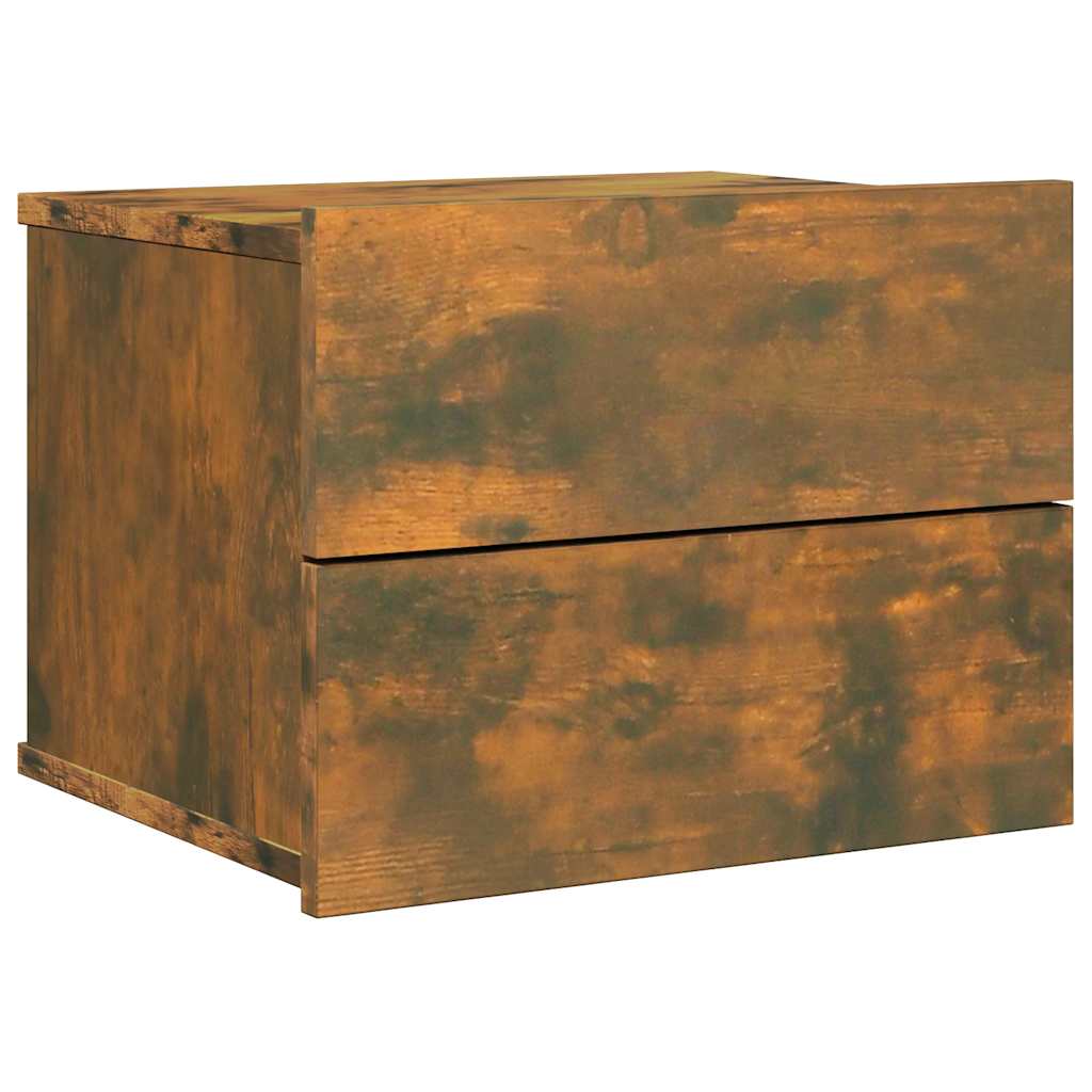 Tables de chevet 2 pcs Chêne fumé 40x30x30 cm Bois d'ingénierie - XIOS