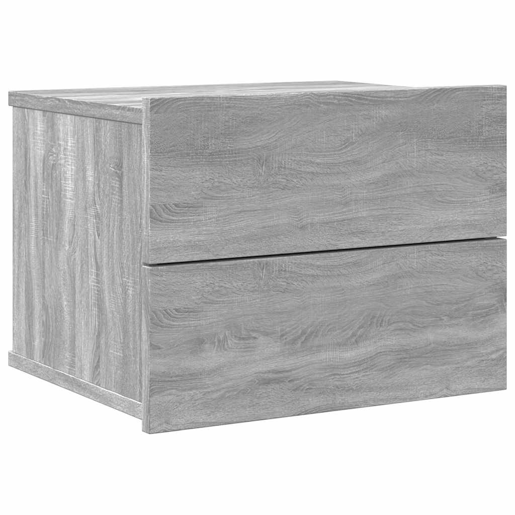 Tables de chevet 2 pcs Sonoma gris 40x30x30cm Bois d'ingénierie - XIOS