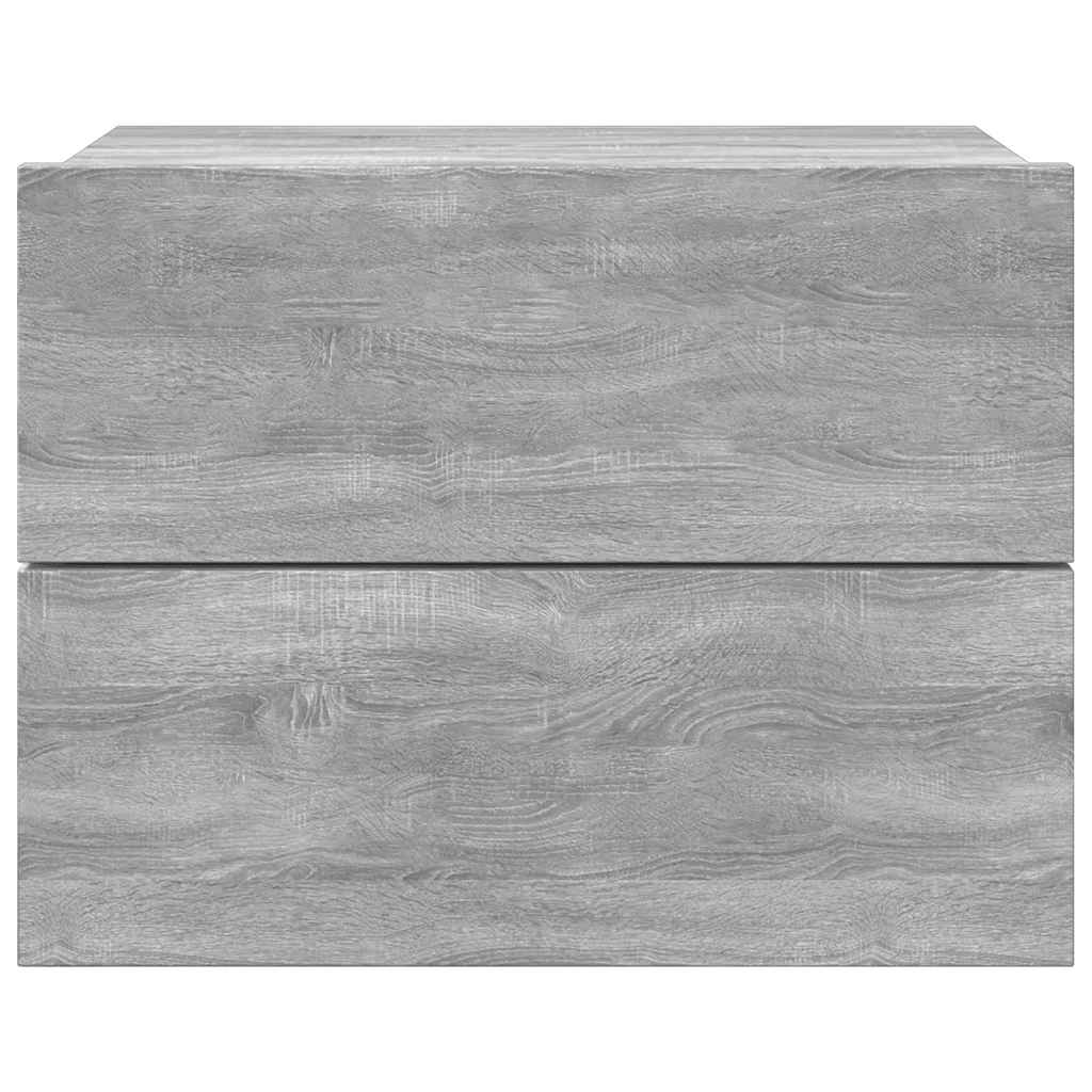Tables de chevet 2 pcs Sonoma gris 40x30x30cm Bois d'ingénierie - XIOS