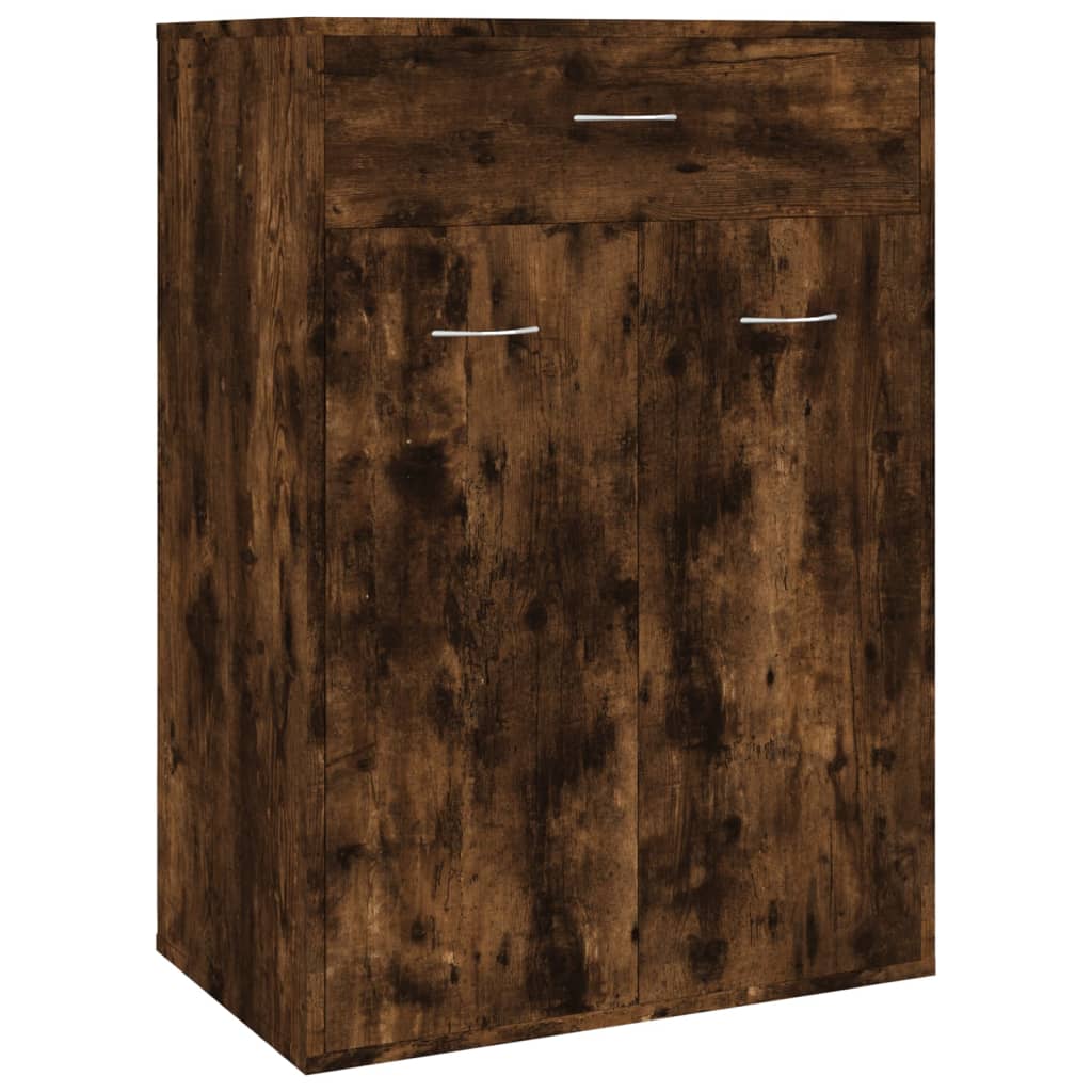 Armoire à chaussures Chêne fumé 60x35x84 cm Bois d'ingénierie - XIOS