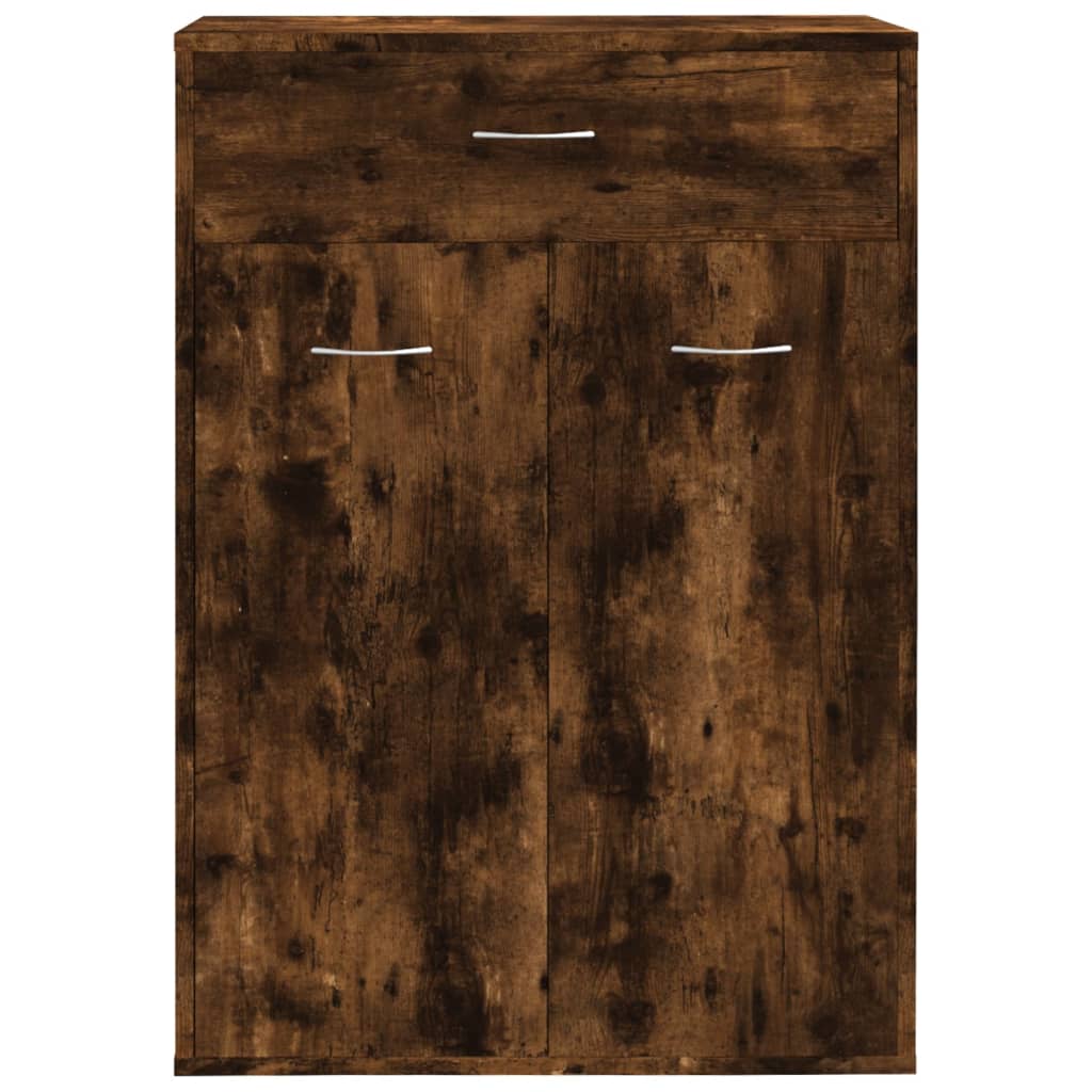 Armoire à chaussures Chêne fumé 60x35x84 cm Bois d'ingénierie - XIOS