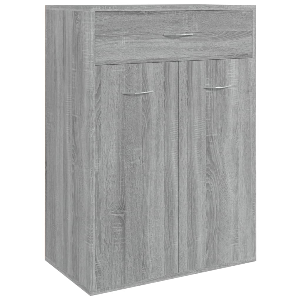 Armoire à chaussures Sonoma gris 60x35x84 cm Bois d'ingénierie - XIOS