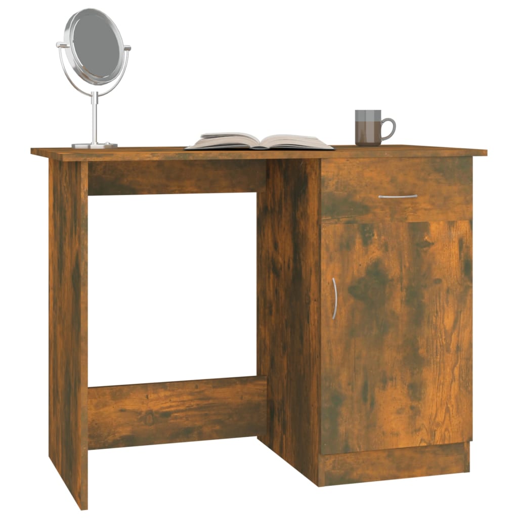 Bureau Chêne fumé 100x50x76 cm Bois d'ingénierie - XIOS