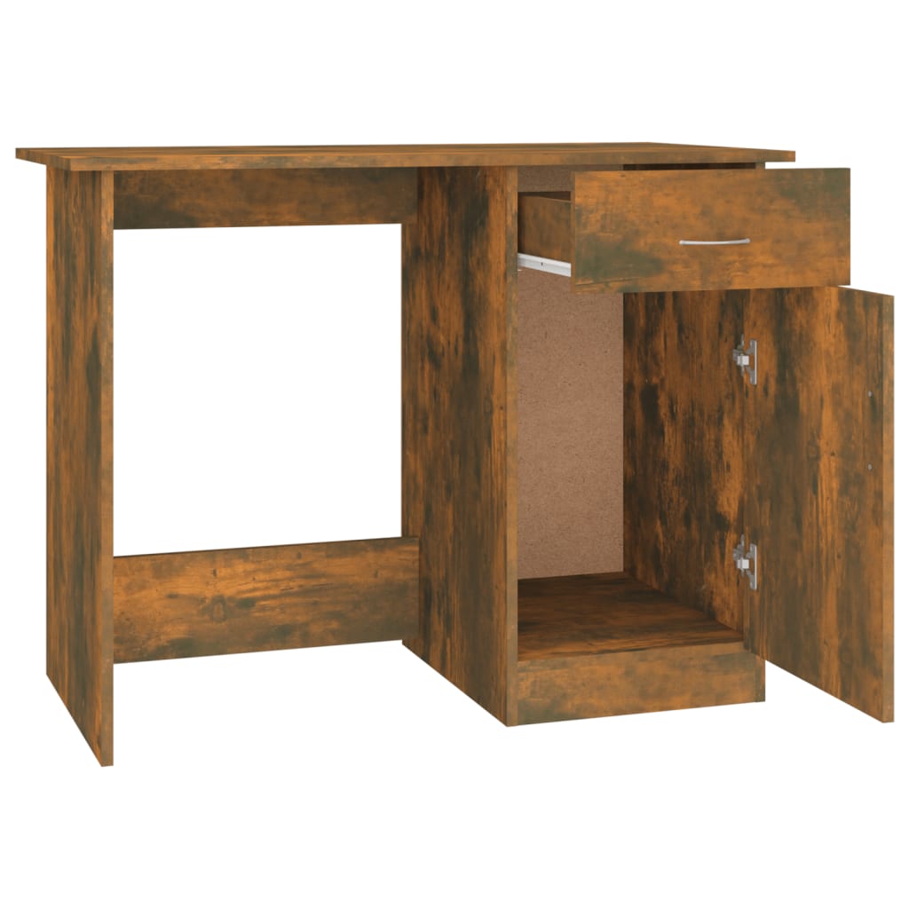 Bureau Chêne fumé 100x50x76 cm Bois d'ingénierie - XIOS