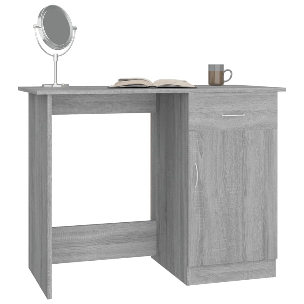 Bureau Sonoma gris 100x50x76 cm Bois d'ingénierie - XIOS