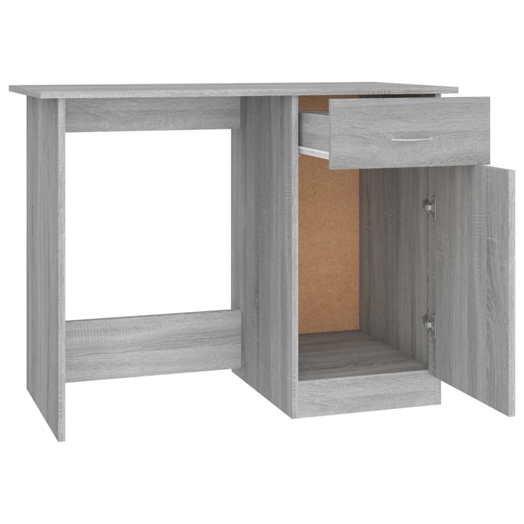 Bureau Sonoma gris 100x50x76 cm Bois d'ingénierie - XIOS