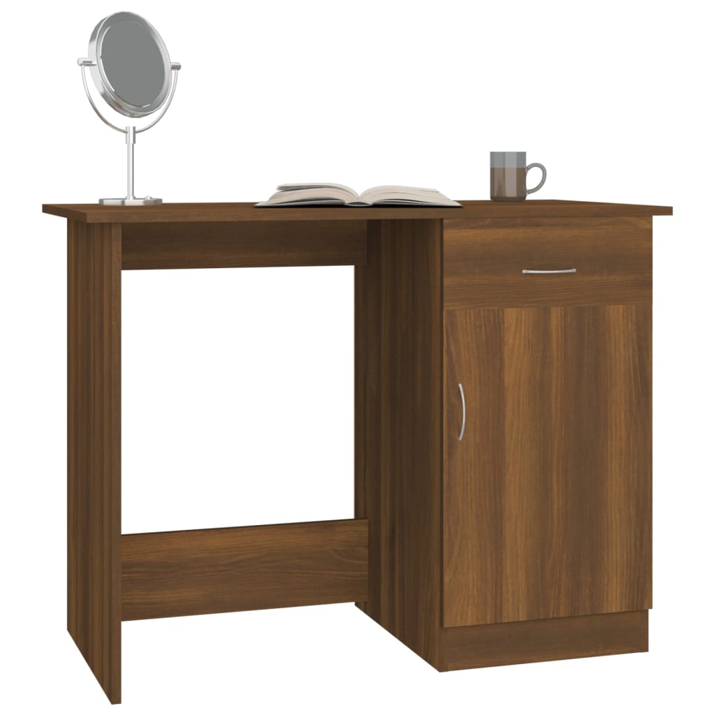 Bureau Chêne marron 100x50x76 cm Bois d'ingénierie - XIOS
