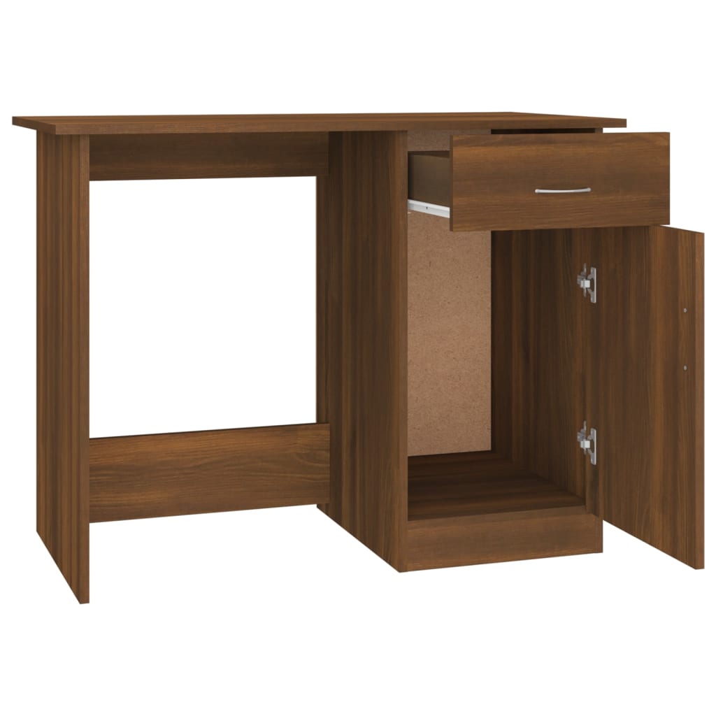 Bureau Chêne marron 100x50x76 cm Bois d'ingénierie - XIOS