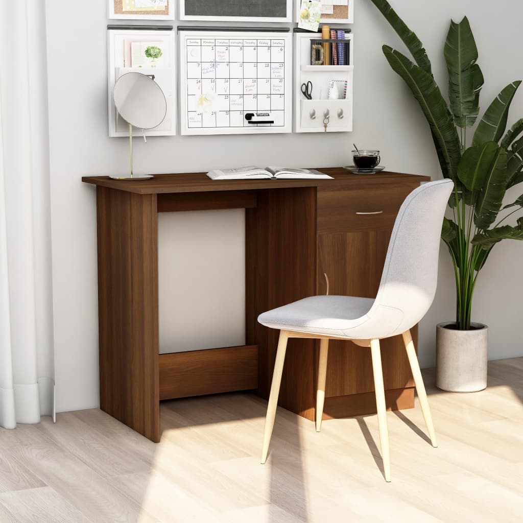 Bureau Chêne marron 100x50x76 cm Bois d'ingénierie - XIOS