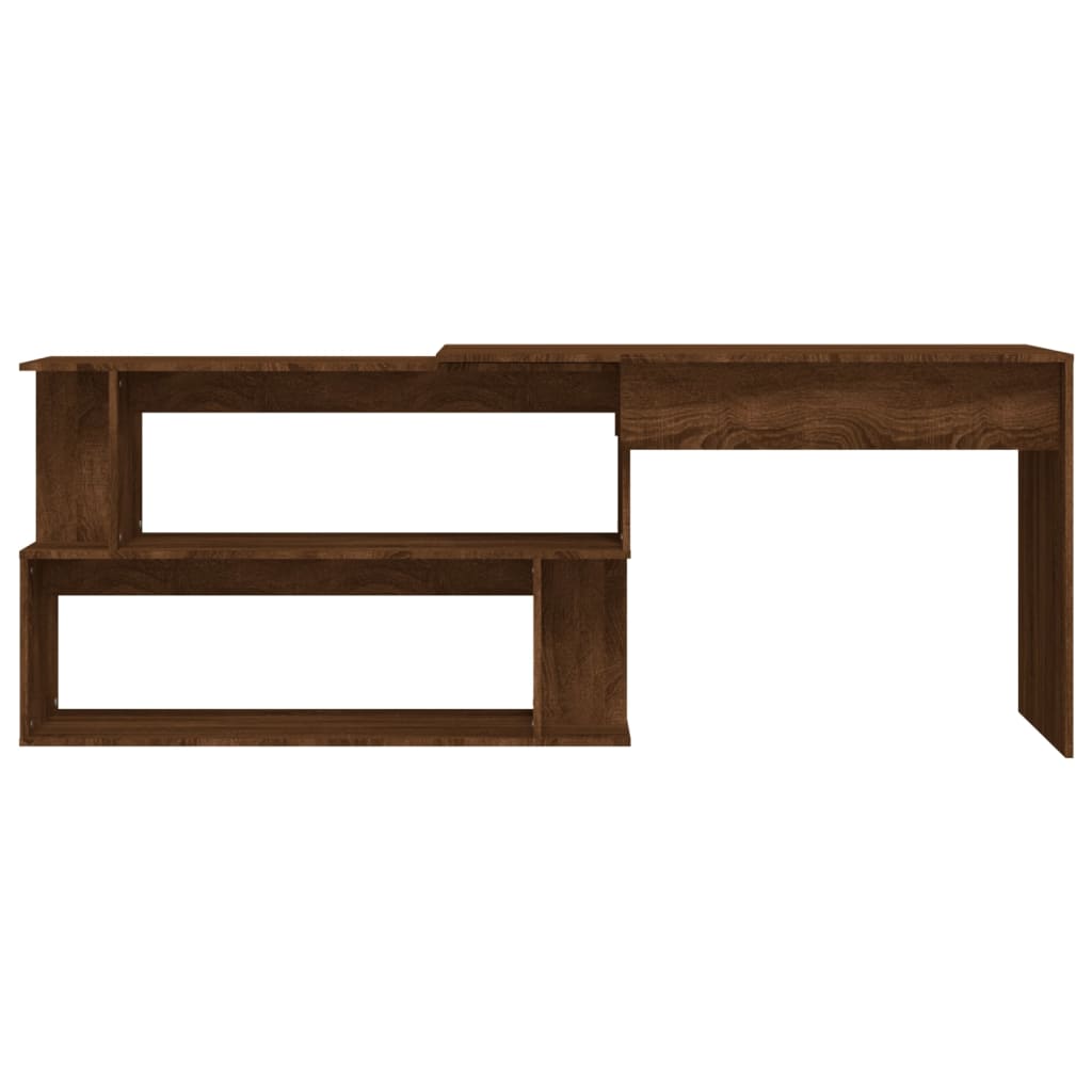 Bureau d'angle Chêne marron 200x50x76 cm Bois d'ingénierie - XIOS
