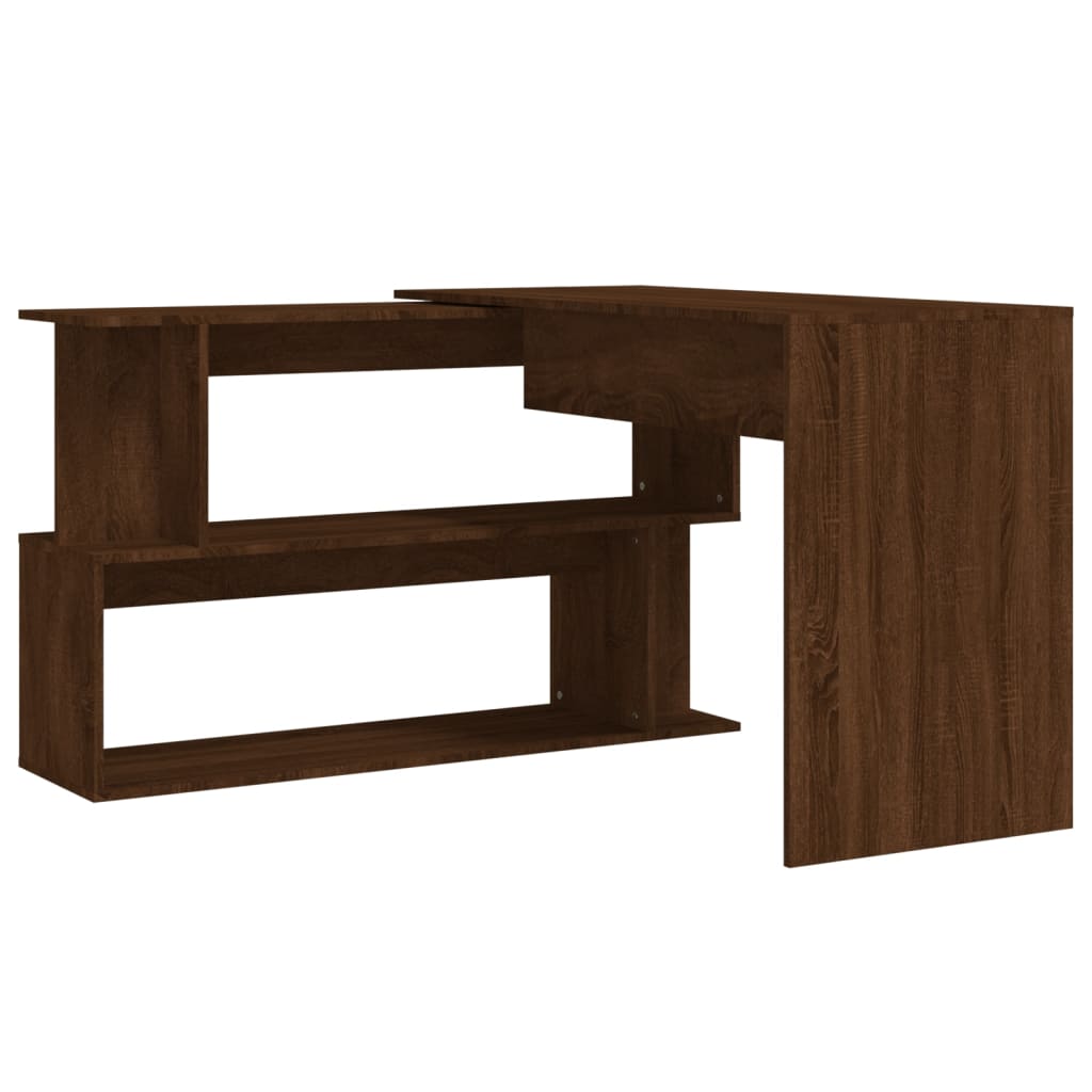 Bureau d'angle Chêne marron 200x50x76 cm Bois d'ingénierie - XIOS