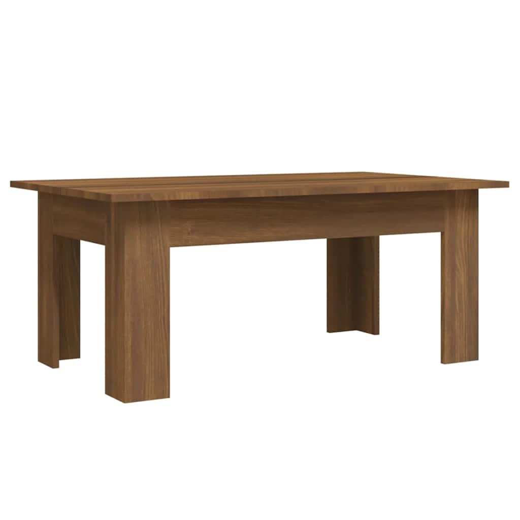 Table basse Chêne marron 100x60x42 cm Bois d'ingénierie - XIOS