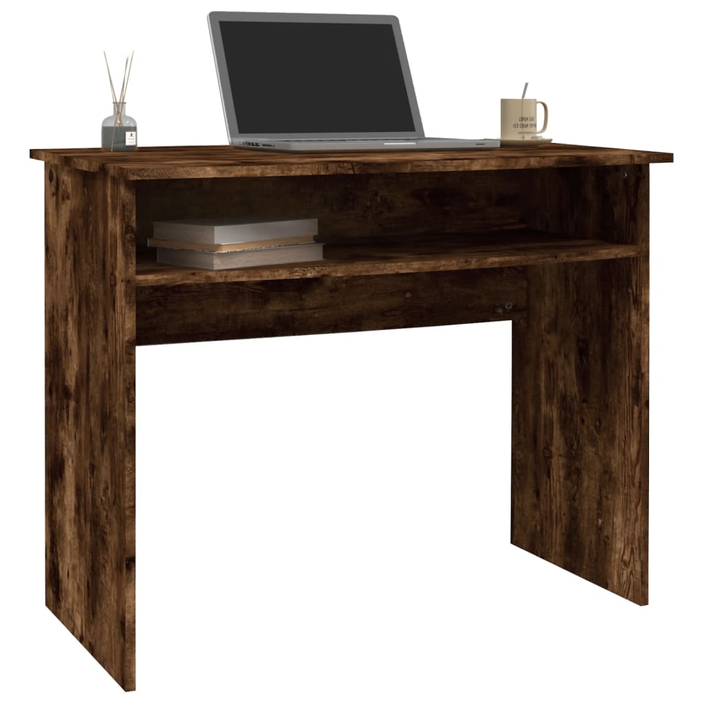 Bureau Chêne fumé 90x50x74 cm Bois d'ingénierie - XIOS