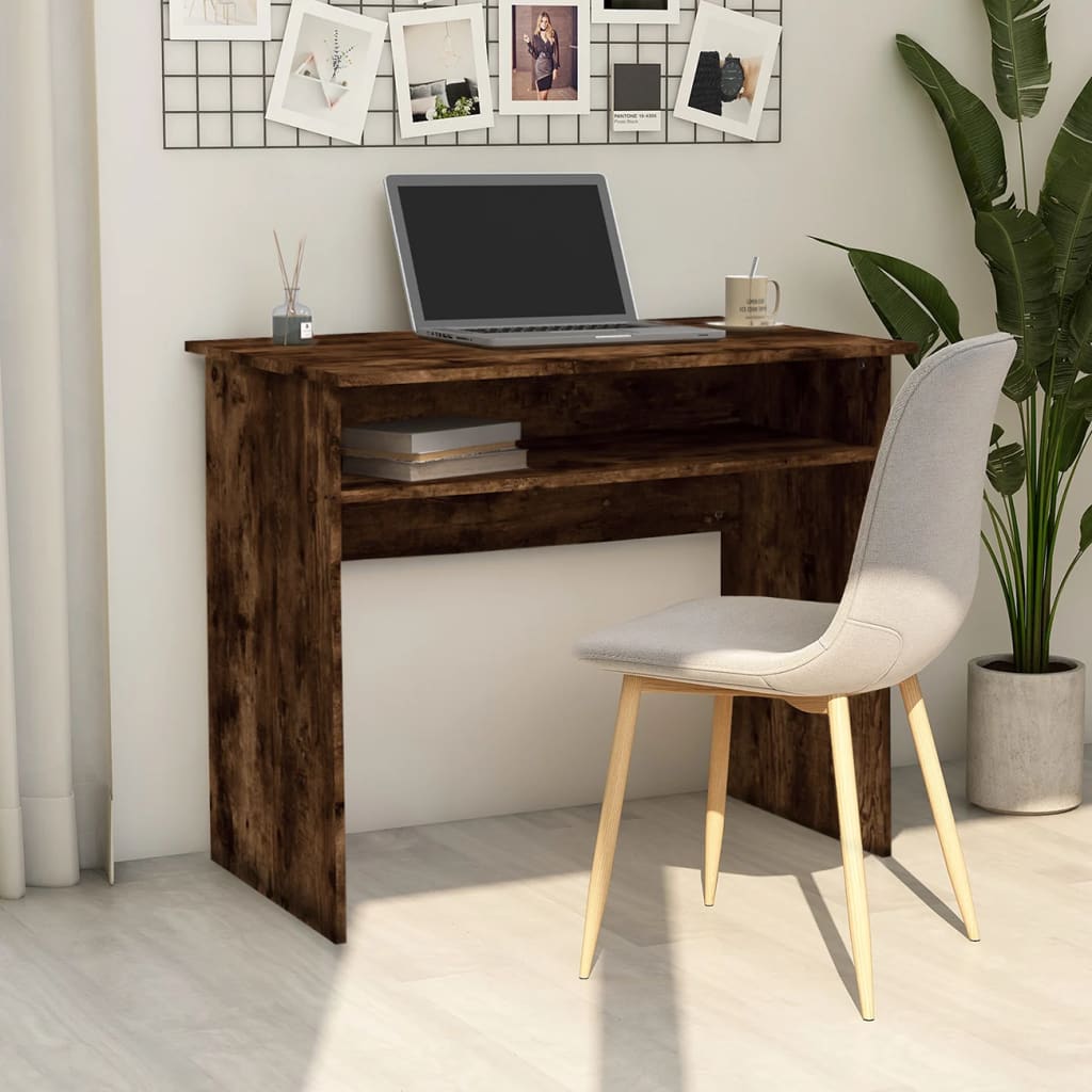 Bureau Chêne fumé 90x50x74 cm Bois d'ingénierie - XIOS
