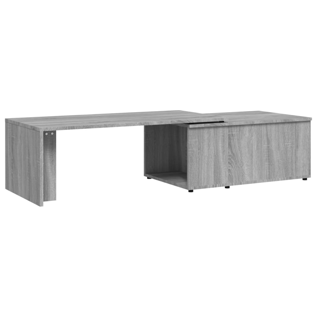 Table basse Sonoma gris 150x50x35 cm Bois d'ingénierie - XIOS