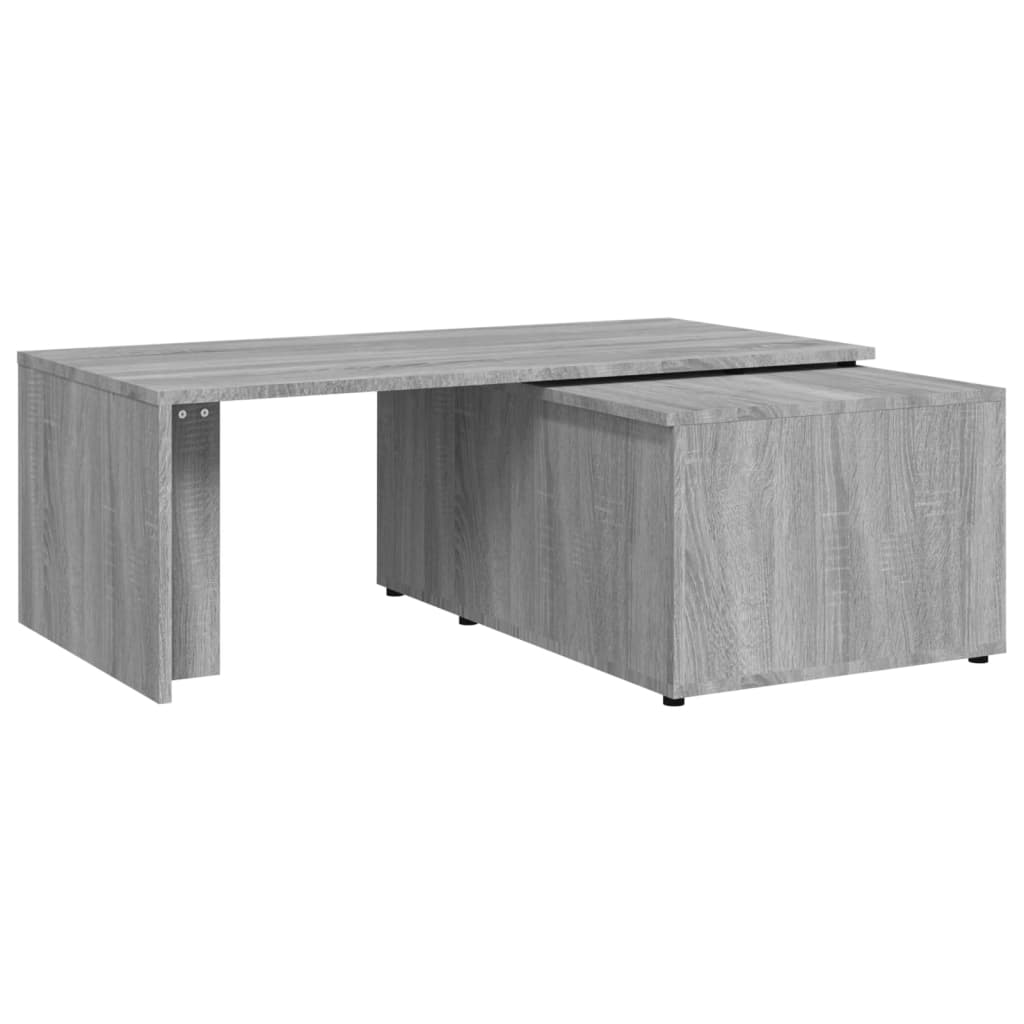 Table basse Sonoma gris 150x50x35 cm Bois d'ingénierie - XIOS