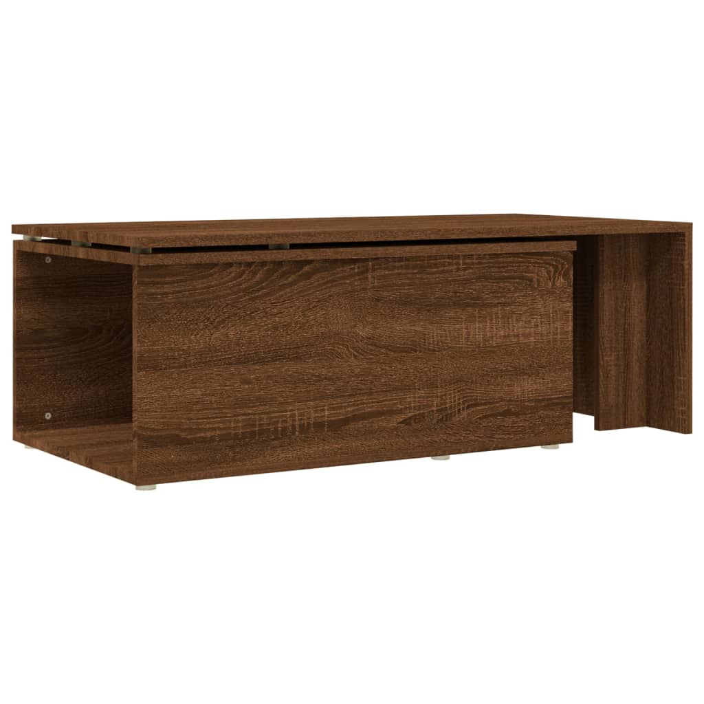 Table basse Chêne marron 150x50x35 cm Bois d'ingénierie - XIOS
