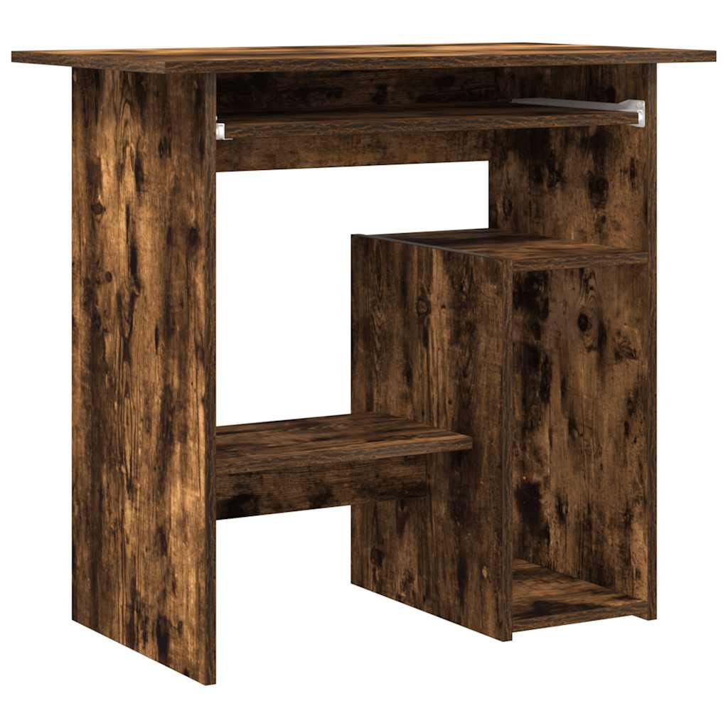 Bureau Chêne fumé 80x45x74 cm Bois d'ingénierie
