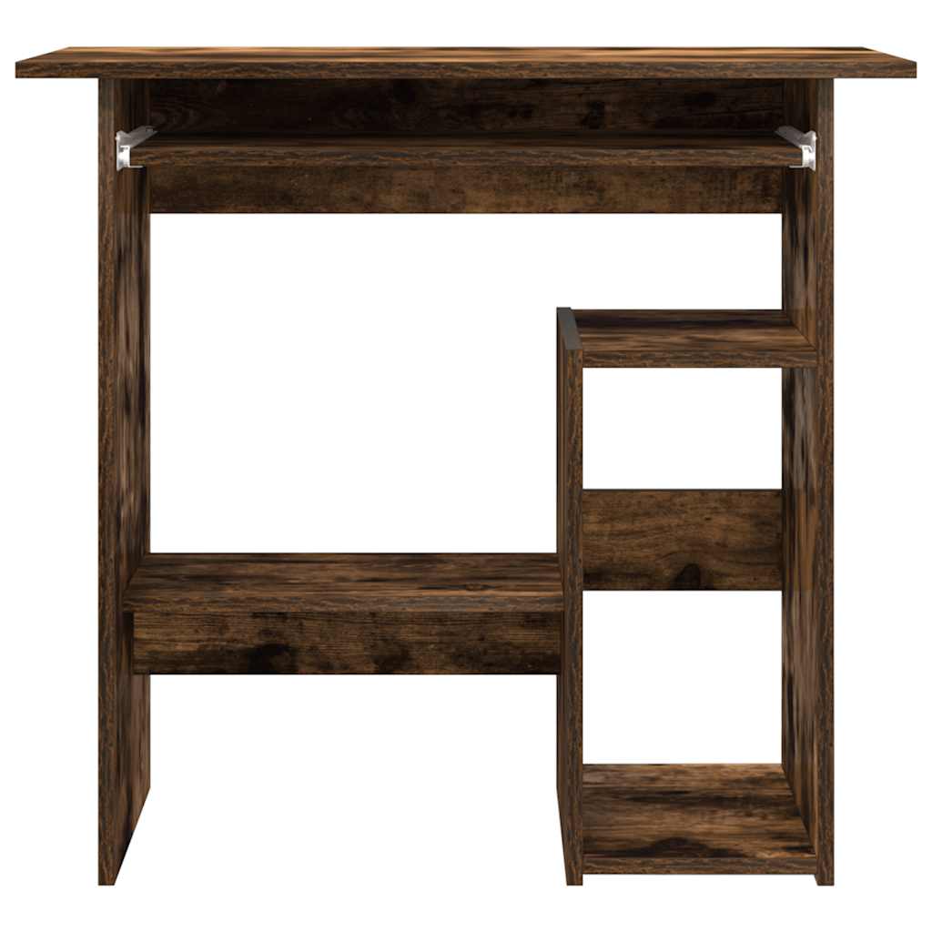 Bureau Chêne fumé 80x45x74 cm Bois d'ingénierie